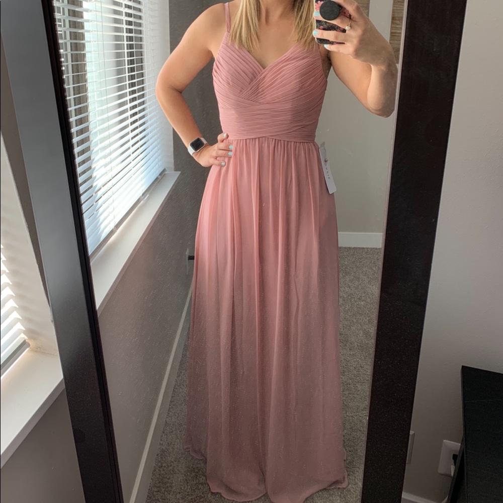 Pink bridesmaid dress